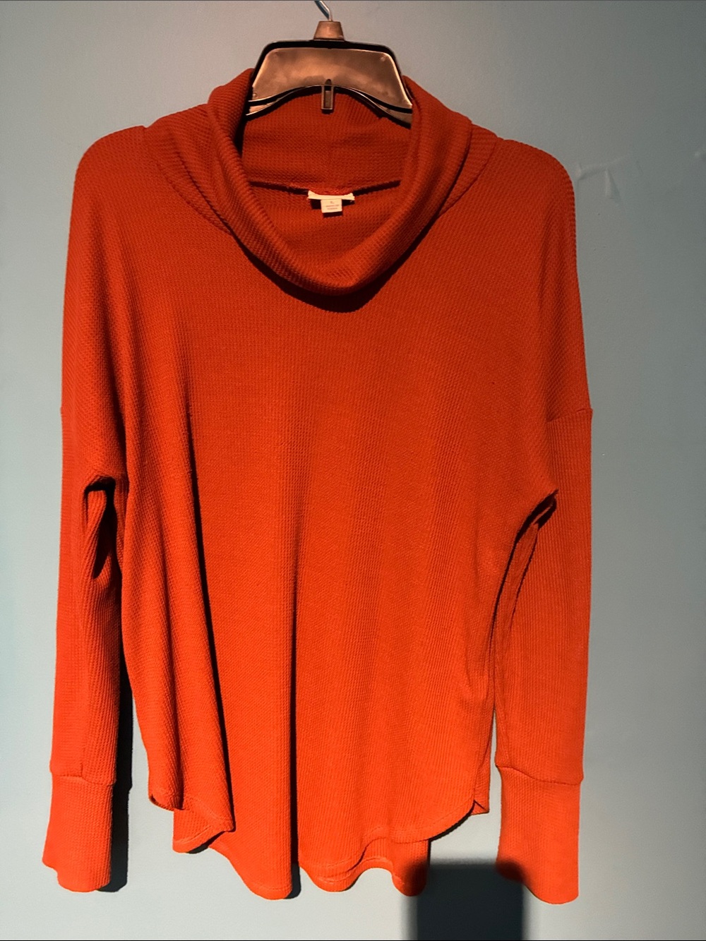 LuLaRoe Rust Orange Cowl Neck Sweater